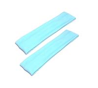 WESTEND CHOICE 5cm Wide Headbands 2 Pack Plain Stretchy Kylie Head Band Bandeau Unisex Headbands for Women & men Soft Hair Band Gym Exercise Yoga Headband (Light blue)