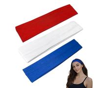 WESTEND CHOICE 5cm Wide Headbands 3 Pack Plain Stretchy Kylie Head Band Bandeau Unisex Headbands for Women & men Soft Hair Band Gym Exercise Yoga Headband (Mixed set E)