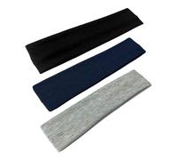 WESTEND CHOICE 5cm Wide Headbands 3 Pack Plain Stretchy Kylie Head Band Bandeau Unisex Headbands for Women & men Soft Hair Band Gym Exercise Yoga Headband (Mixed set B)