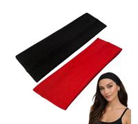 WESTEND CHOICE 7cm Wide Headbands 2 Pack Plain Stretchy Hairband Unisex Kylie Headband Bandeau Gym Exercise Headbands for Women & Men Soft Yoga Head Band (Mixed set 8)