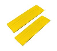 WESTEND CHOICE 7cm Wide Headbands 2 Pack Plain Stretchy Hairband Unisex Kylie Headband Bandeau Gym Exercise Headbands for Women & Men Soft Yoga Head Band (Yellow)