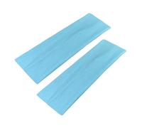 WESTEND CHOICE 7cm Wide Headbands 2 Pack Plain Stretchy Hairband Unisex Kylie Headband Bandeau Gym Exercise Headbands for Women & Men Soft Yoga Head Band (Light blue)