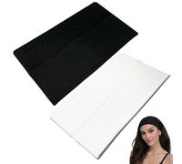 WESTEND CHOICE Extra Wide Headband 13cm Stretchy Head Band 2 Pack Unisex Bandeau Headbands for Women & Men Soft Kylie Hairbands Yoga Bandana Hair band (Mixed set 1)