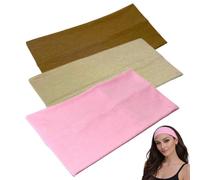 WESTEND CHOICE Extra Wide Headbands 11cm Plain Stretchy Kylie Head Band 3 Pack Unisex Bandeau Headbands for Women & Men Soft Hairbands Yoga Bandana Headband (Mixed set E)