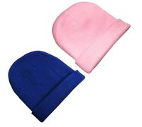 WESTEND CHOICE Kids Beanie Hats 2 Pack Boys Girls Knitted Beanie Hat Winter Warm Beanies Children Thermal Hat Winter Hats for Kids Age 4-10 (Mixed Set 4)