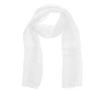 WESTEND CHOICE Ladies Chiffon Scarves Women Plain Neck Wrap Scarf Large Headscarf Girls Headwrap Sheer Wrap women's scarves & wraps 180x70 cm (White)