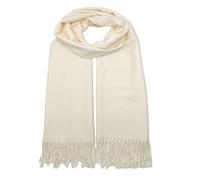 WESTEND CHOICE Ladies Scarves Pashmina Shawls and Wraps Large Scarf for Women Wedding Shawl Bridesmaid Stole Plain Winter Warm Scarves 200 x 70 cm (Off white)