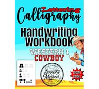 WESTERN 1 COWBOY: Cursive Handwriting Workbook for Adults Calligraphy Practice Book Ink Tracing Book for Ad: Cursive Workbook for Adults Handwriting ... Set Alphabet, Final Project for beginners