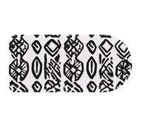 Western Africa Geometric Pattern Mouse Pad, Large Gaming Keyboard Mat with Non-Slip Rubber Base, Big Extended Desk Protector for Home Office, 29.1’’ x 13.8’’