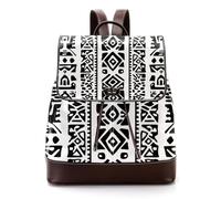 Western Africa Geometric Seamless Pattern Women Backpack, Small Travel Flap Rucksack Handbag Causal Daypack for Ladies Girls