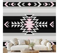 Western Aztec Navajo Tribal Wall Paper Boho Modern Geometry Self-Adhesive Wallpaper 250x175 cm Ethnic Geometric Non-Woven Wall Stickers for Living Room Bedroom Mural Decoration Removable Poster vd15u