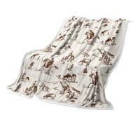 Western Baby Blanket,Cowboy Nursery Decor - Cozy Vintage Bedding Sheet Comforter Cover For Living Room Car Picnic Farmhouse Camping