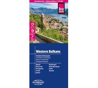 Western Balkans 1:725,000 scale - Tear and Water Resistant (World Mapping Project): Albania, Bosnia & Herzegovina, Croatia, Montenegro, N. Macedonia, Serbia, Slovenia