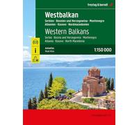 Western Balkans Road Atlas: Serbia, Bosnia & Herzegovina, Montenegro, Albania, North Macedonia (F&B Atlassen)