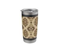 Western Boho Aztec Pattern Vintage Style Tribal Pattern Stainless Steel Insulated Tumbler