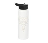 Western Boot Stitch Longhorn Country Rodeo Graphic Stainless Steel Insulated Water Bottle