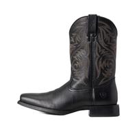 ARIAT Men's Sport Herdsman Western Boot, Black Deertan, 7.5 UK