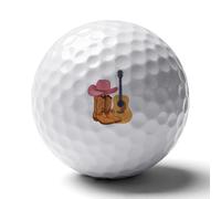 Western Boots Hat Guitar Custom Golf Ball Soft Practice Golf Balls Performance Distance And Speed for Indoor Outdoor