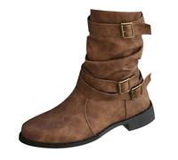 Western Boots Women Wide Fit Shoes Womens Low Heel Pointed Toe Ankle Boots Fashion Suede Fall Shoes Zipper Comfort Party Dress Booties Non Slip Booties for Formal Work Occasion