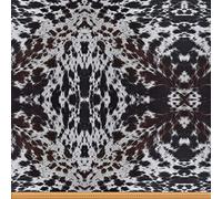 Western Brown Cowhide Fabric by The Yard, Aztec Black White Cow Print Upholstery Fabric, Rustic Farm Animal Decorative Fabric for DIY Quilting Sewing, Cowboy Cowhide Fabric, 3 Yards, Black White