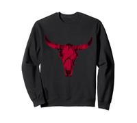 Western Bull Skull Big Horns Sweatshirt