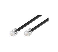 Western cable bulk, 2xRJ12 modular plug 6 pin 1:1 TEL 6P6C/RJ12 300 BLACK 3m