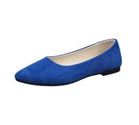 Western Casual Shoes for Women Women's Comfortable Slip On Ballet with Square Toe Women Shoes Size 11 (Dark Blue, 5.5)