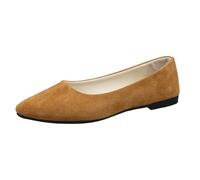 Western Casual Shoes for Women Women's Comfortable Slip On Ballet with Square Toe Women Shoes Size 11 (Brown, 5.5)