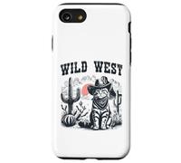 Western Cat Desert Landscape Retro Graphic Case for iPhone SE (2020) / 7/8