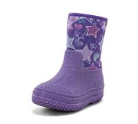 Western Chief unisex-child Freestyle Neoprene Rain BootSnow Boot, Purple Hearts, 12 US Little Kid