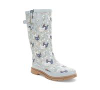 Western Chief Women's Tall Waterproof Rain Boot Outdoor Garden Shoes, Blue, 8 UK