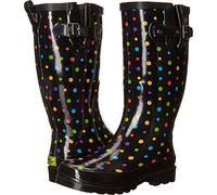 Western Chief Women's Waterproof Printed Tall Rain Boots, Ditsy Dots, 5 UK