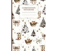Western Christmas Composition Notebook - Rustic Holiday Journal with Cowboy Boots & Hats