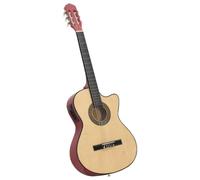 Western Classical Cutaway Guitar with Equalizer and 6 Strings | 65 cm scale,4-band EQ,solid basswood body,hard plastic buttons,hard plastic fingerboard,cutaway shape