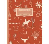 Western Composition Notebook: Cowboy and Cowgirl Themed College Rule Lined Journal; 8x10"