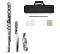 Western Concert Flute Silver Plated 16 Holes C Key Cupronickel Woodwind Instrument With flute instrument