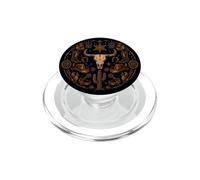 Western Country Boho Southern Bull Skull Pattern Chic Rustic PopSockets PopGrip for MagSafe