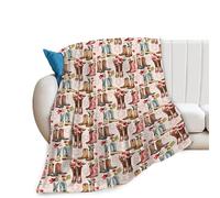 Western Cowboy Blanket Country Cowboy Boots Throw Blanket Super Soft Cozy Plush Lightweight Fleece Flannel Flower Decor Blanket Gifts for Girls Boys Women Men Adults for Sofa Couch 40"X50"