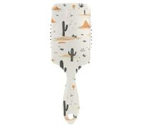 Western Cowboy Boho Cactus Cowboy Vast Wilderness_3 cute brush for men Designed head massager scalp for thin hair with Ergonomic handle cepillo anti frizz para cabello