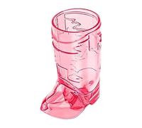Western Cowboy Boot Shot Glasses Transparent Plastic Mini Cup for Party Drinks Themed Party Supplies in Wild West Design (C, 6.5 x 3.2 cm)