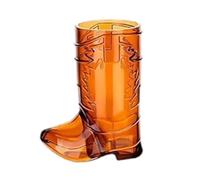 Western Cowboy Boot Shot Glasses Transparent Plastic Mini Cup for Party Drinks Themed Party Supplies in Wild West Design (B, 6.5 x 3.2 cm)