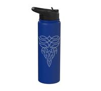 Western Cowboy Boot Stitch Lonestar Country Rodeo Graphic Stainless Steel Insulated Water Bottle