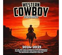Western Cowboy Cαʅҽɳԃαɾ 2024-2025: 16 Months of The Animal from Sep 2024 to Dec 2025,Square 8.5 x 8.5 Inches Gift For Organizing & Planning