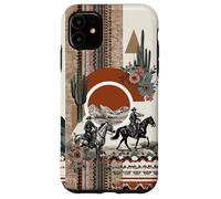Western Cowboy Collage Rustic Floral Rodeo Country Vibes Case for iPhone 11