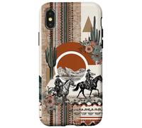 Western Cowboy Collage Rustic Floral Rodeo Country Vibes Case for iPhone X/XS