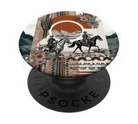 Western Cowboy Collage Rustic Floral Rodeo Country Vibes PopSockets Adhesive PopGrip