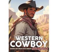 Western Cowboy Coloring Book: Dusty Trails Coloring Pages featuring Cowboy in Wild West Adventures for Adults Teens Fun & Exploration