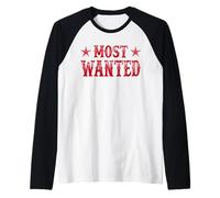 Western Cowboy Concert Tour | Most Wanted Cowgirl Outfit Raglan Baseball Tee