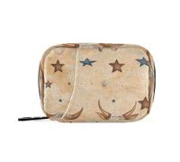 Western Cowboy Cowboy Cow Skull Bags with Removable Compartments Organizer Portable Travel Bag