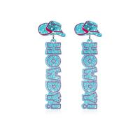 Western Cowboy Cowgirl HOWDY Letters Glitter Drop Dangle Earrings for Women Acrylic Glitter Rodeo Disco Cowboy Hat Earrings Country Concert Party Outfits Jewelry, Acrylic, No Gemstone